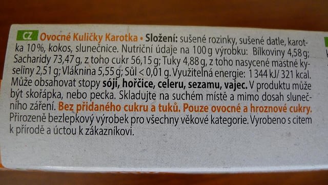 Ovocné Kuličky - Karotka
